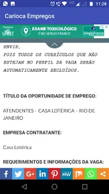 Carioca Empregos - Vagas Rio d android App screenshot 0