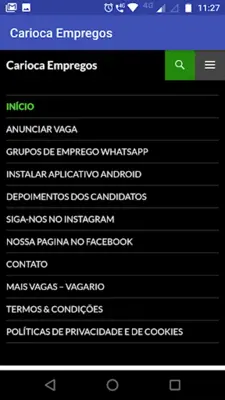 Carioca Empregos - Vagas Rio d android App screenshot 1