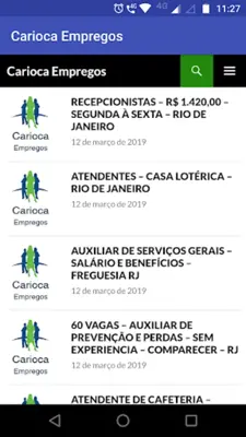 Carioca Empregos - Vagas Rio d android App screenshot 2